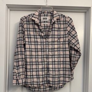 Grayson Pink and Black Flannel Plaid Shirt